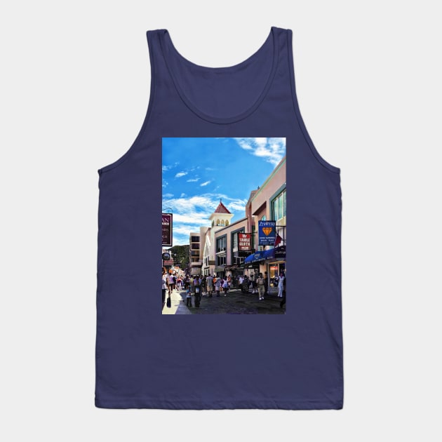 Caribbean - Philipsburg Sint Maarten - Shopping on Front Street Tank Top by SusanSavad